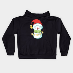 Cute Christmas Snowman Kids Hoodie